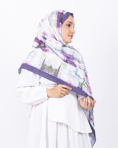 Mikro Bambu Kraş Şal D028 Mor-Lila