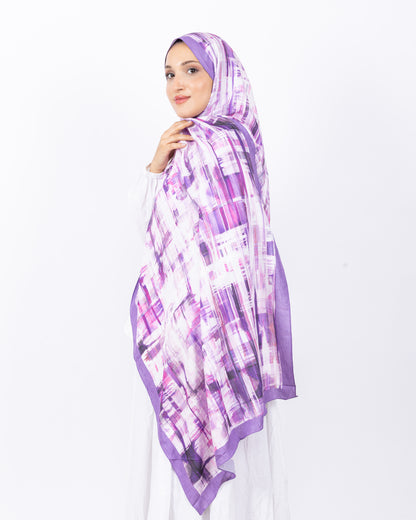 Mikro Bambu Kraş Şal D028 Lila