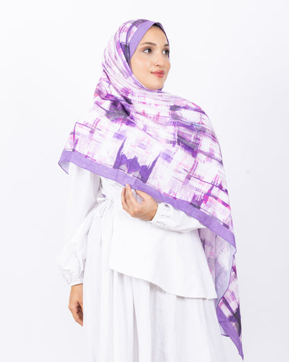 Mikro Bambu Kraş Şal D028 Lila