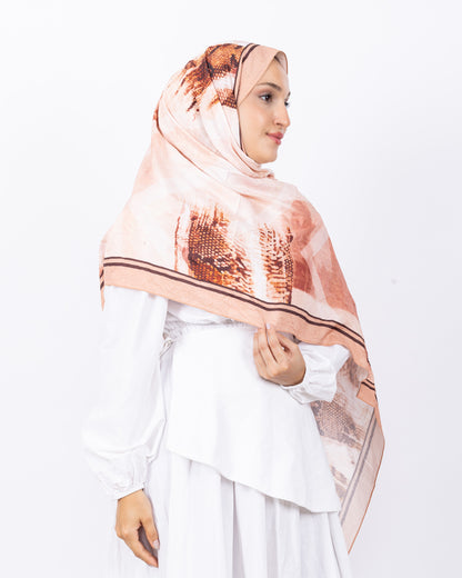 Mikro Bambu Kraş Şal D030 Somon