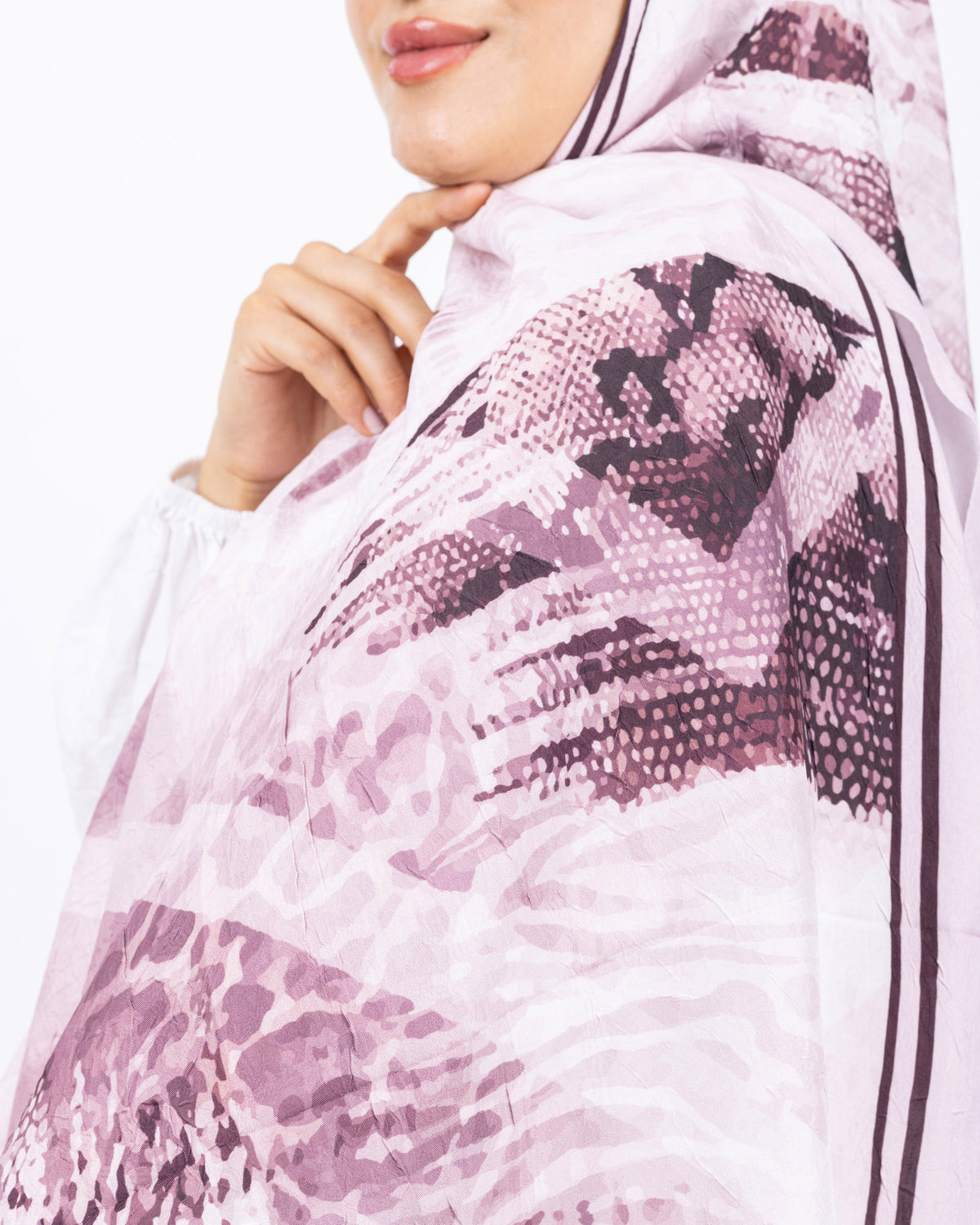 Mikro Bambu Kraş Şal D030 Toz Pembe
