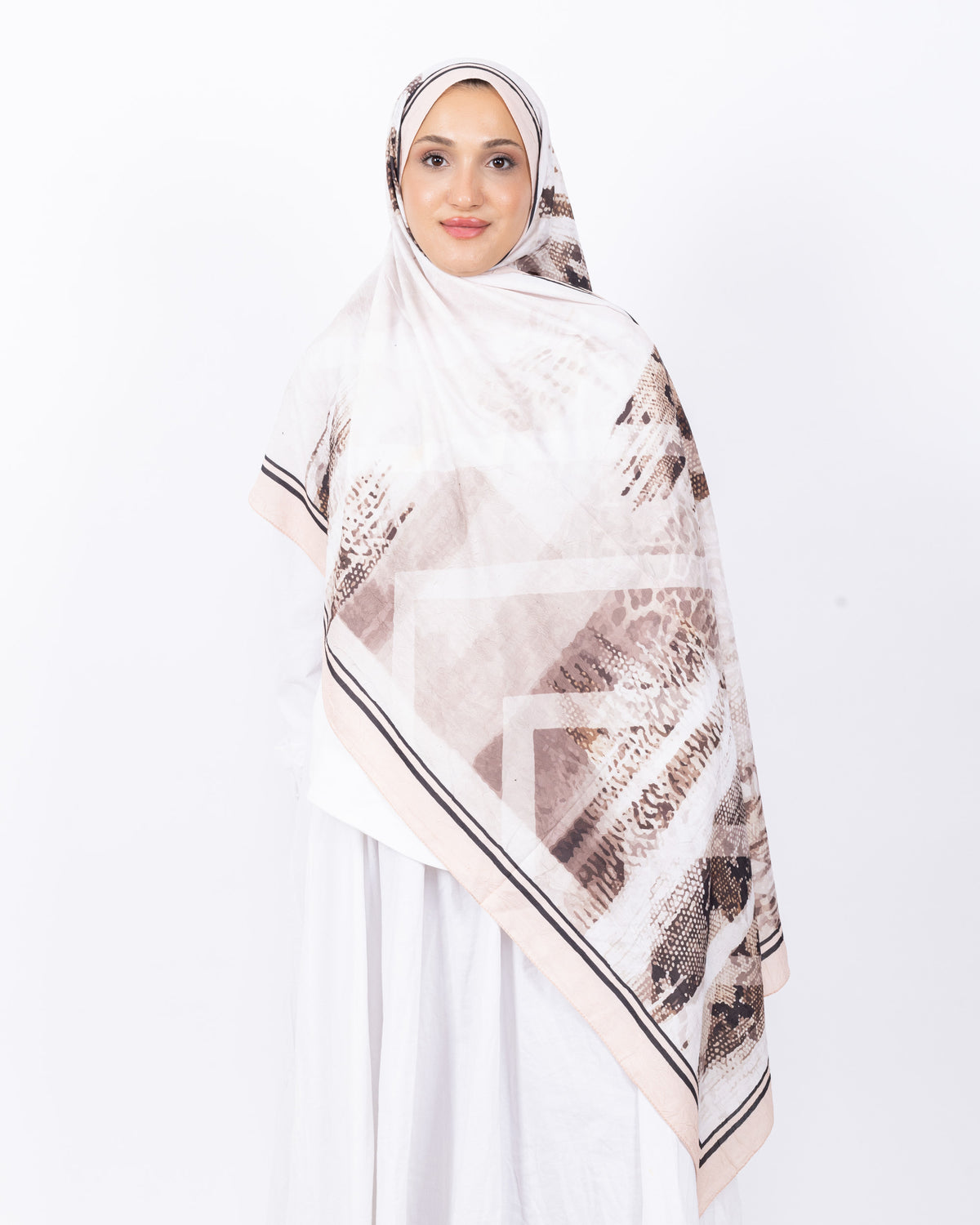 Mikro Bambu Kraş Şal D030 Açık Somon