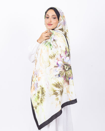 Mikro Bambu Kraş Şal D027 Siyah