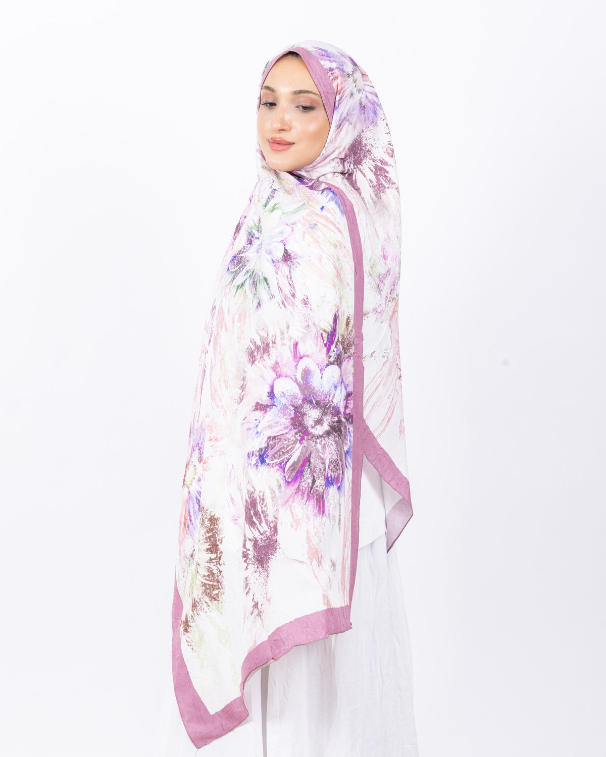 Mikro Bambu Kraş Şal D027 Pembe