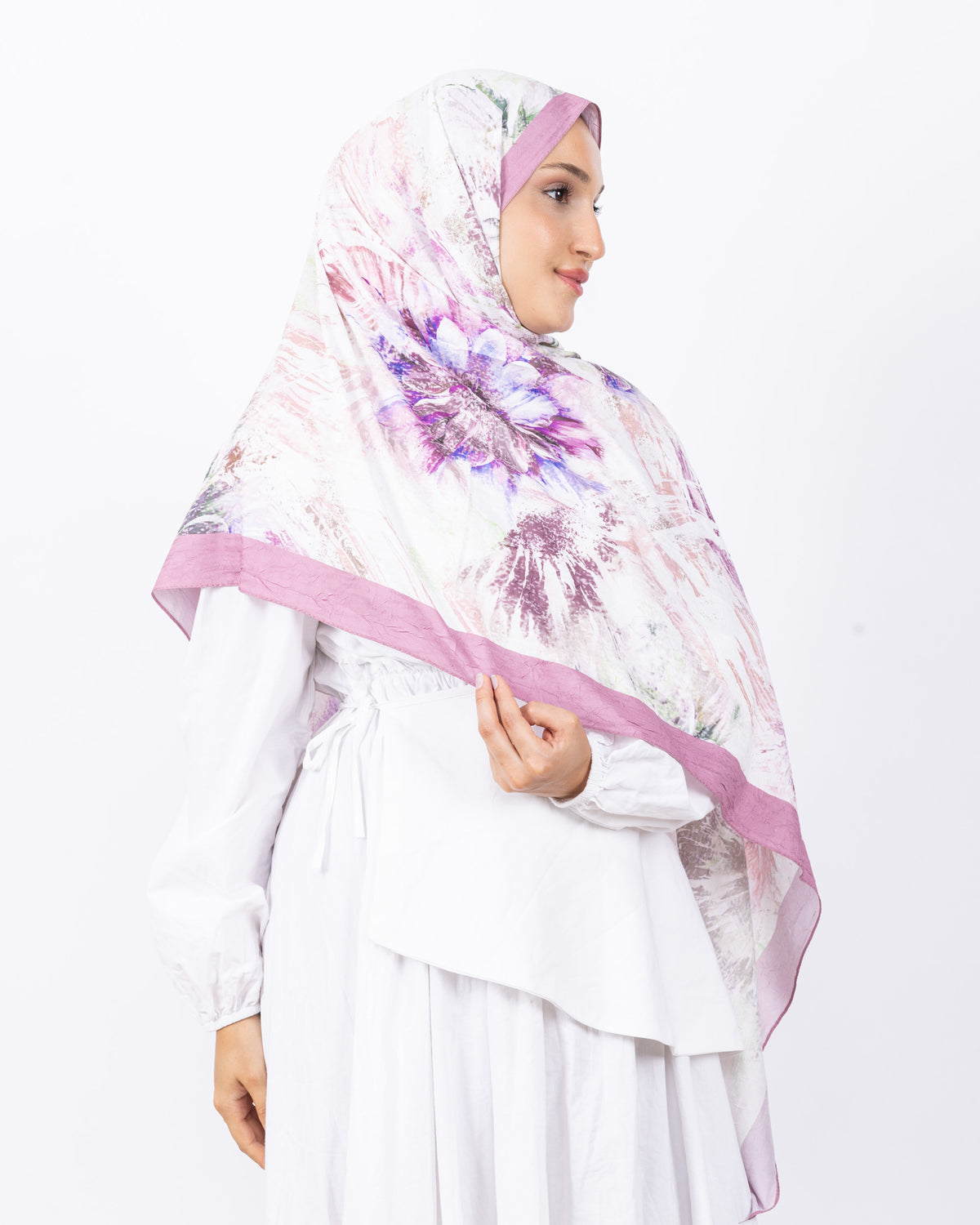 Mikro Bambu Kraş Şal D027 Pembe