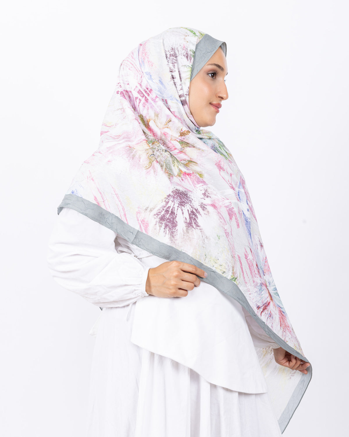 Mikro Bambu Kraş Şal D027 Su Yeşili