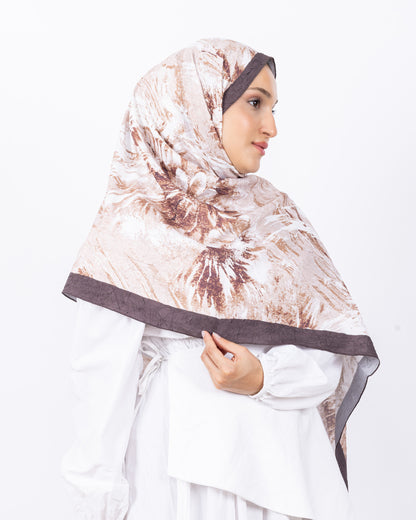 Mikro Bambu Kraş Şal D027 Kahverengi