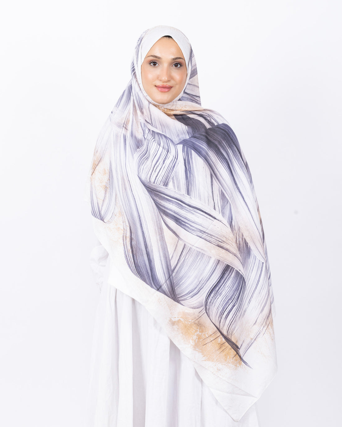 Mikro Bambu Kraş Şal D035 Gri