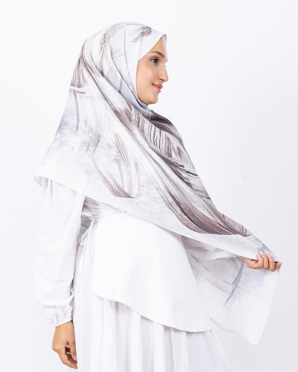Mikro Bambu Kraş Şal D035 Kahverengi