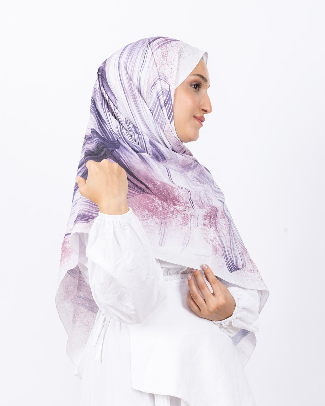 Mikro Bambu Kraş Şal D035 Lila