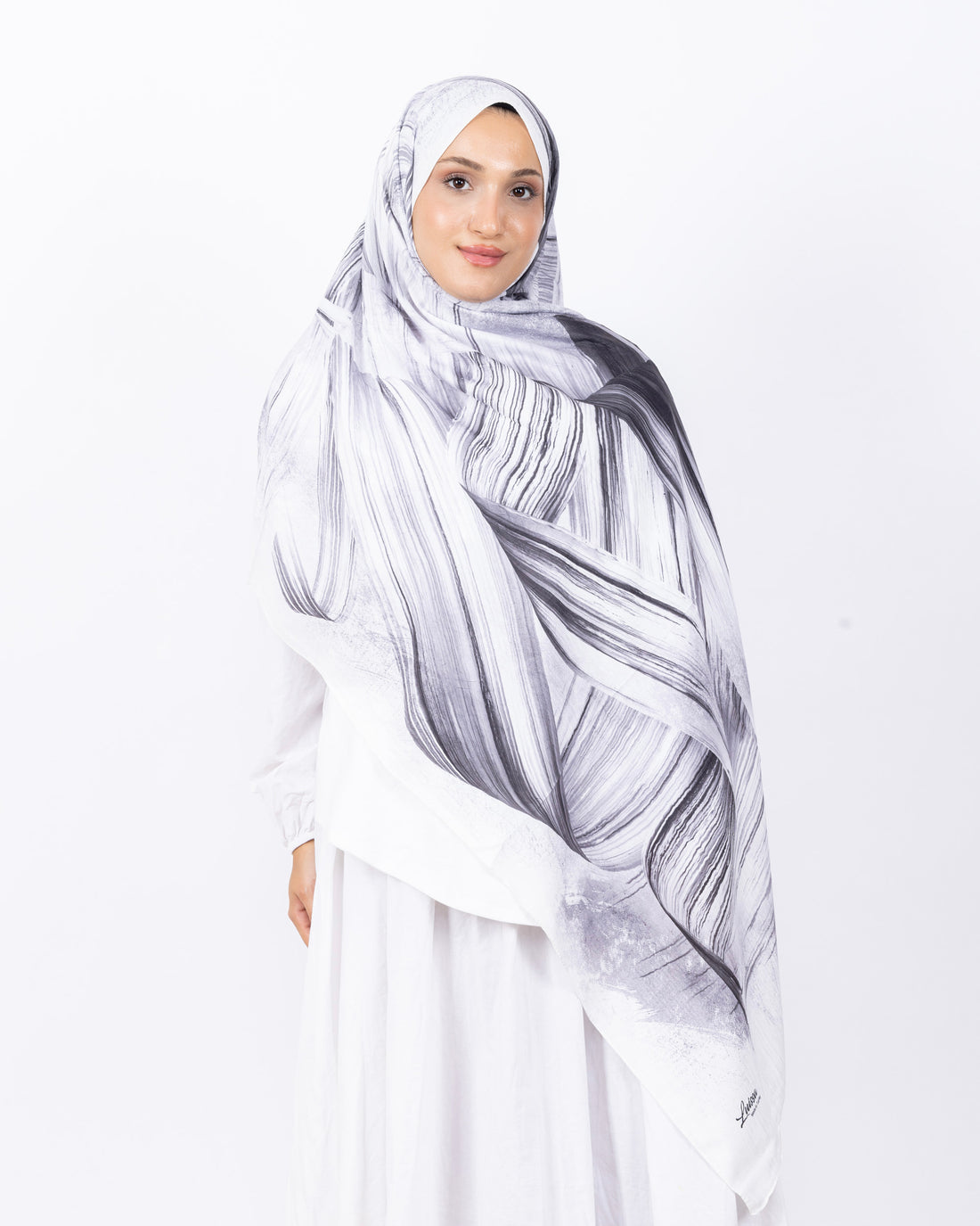 Mikro Bambu Kraş Şal D035 Siyah