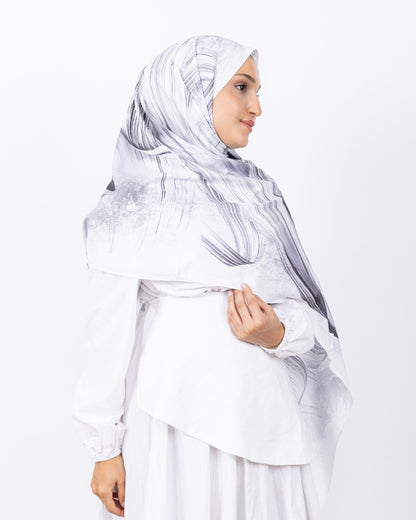 Mikro Bambu Kraş Şal D035 Siyah