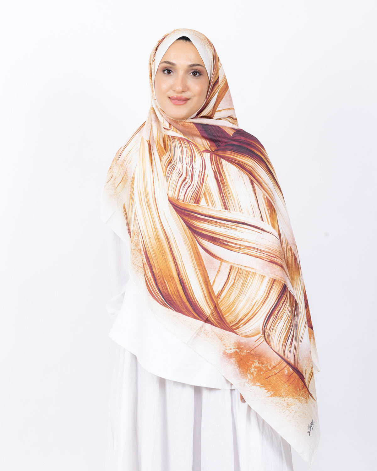 Mikro Bambu Kraş Şal D035 Kiremit