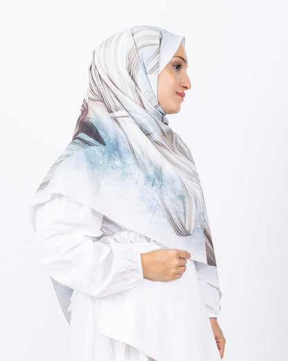 Mikro Bambu Kraş Şal D035 Mint Yeşili Kahve