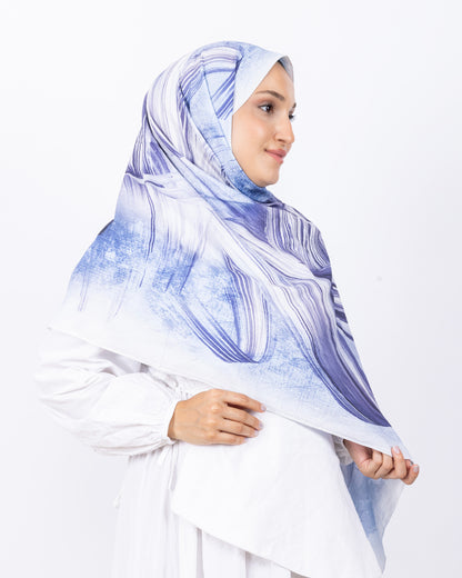 Mikro Bambu Kraş Şal D035 Lacivert