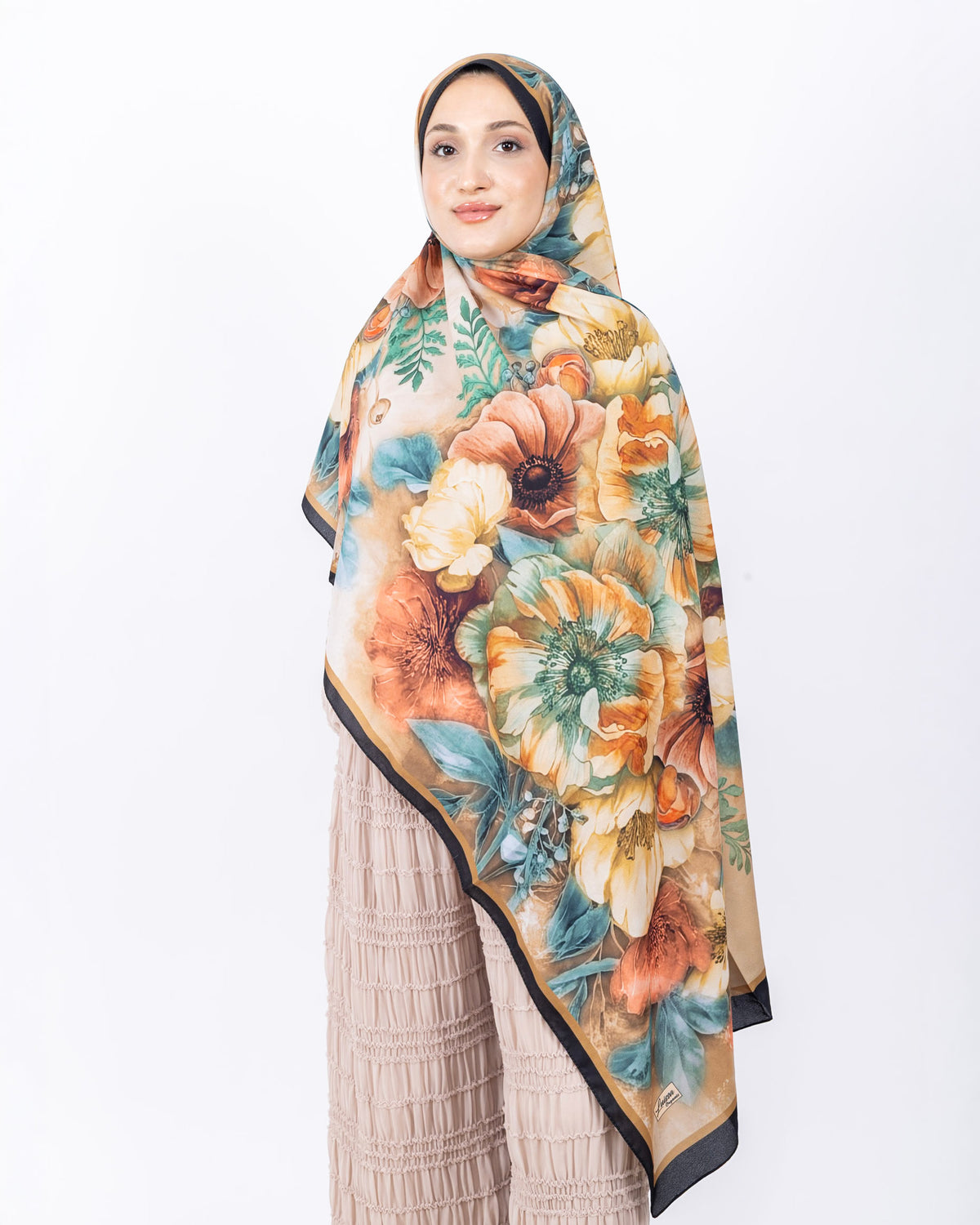 Mikro Soft Şal D006 Siyah-Kahve
