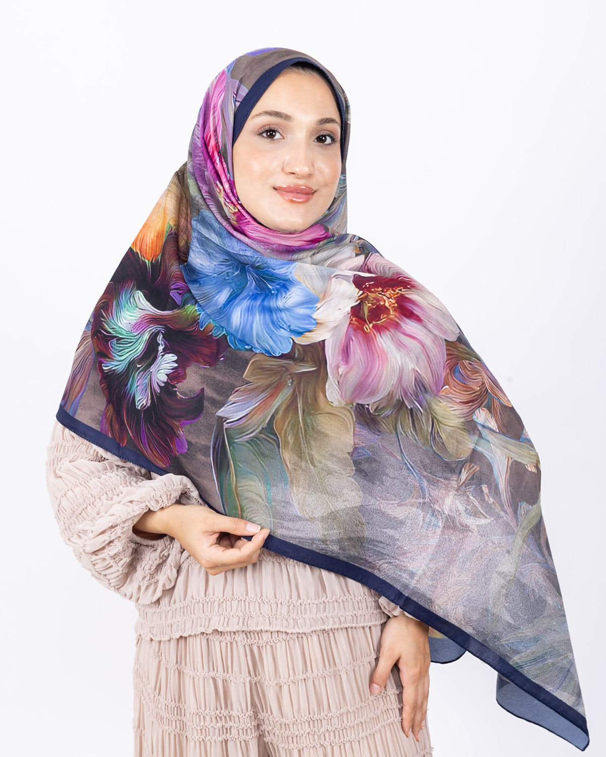 Mikro Soft Şal D003 Lacivert