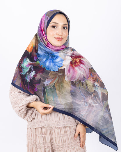 Mikro Soft Şal D003 Lacivert