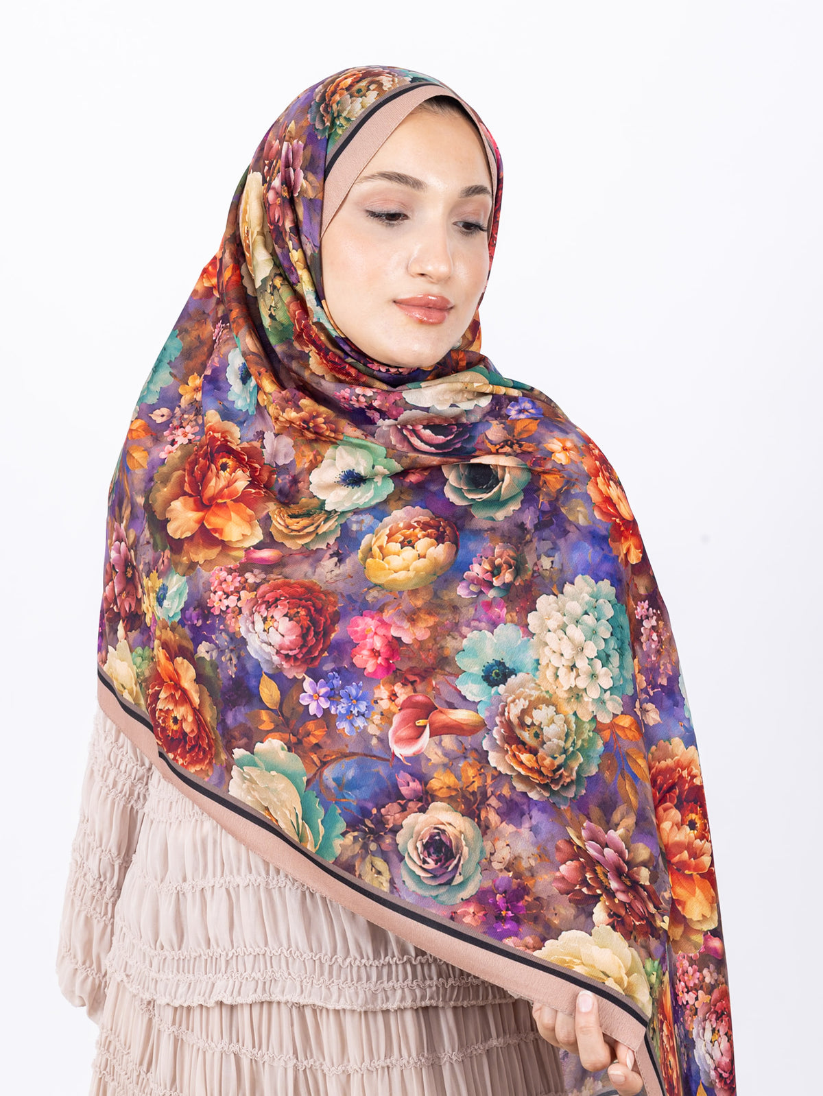 Micro Soft Şal D001 Somon