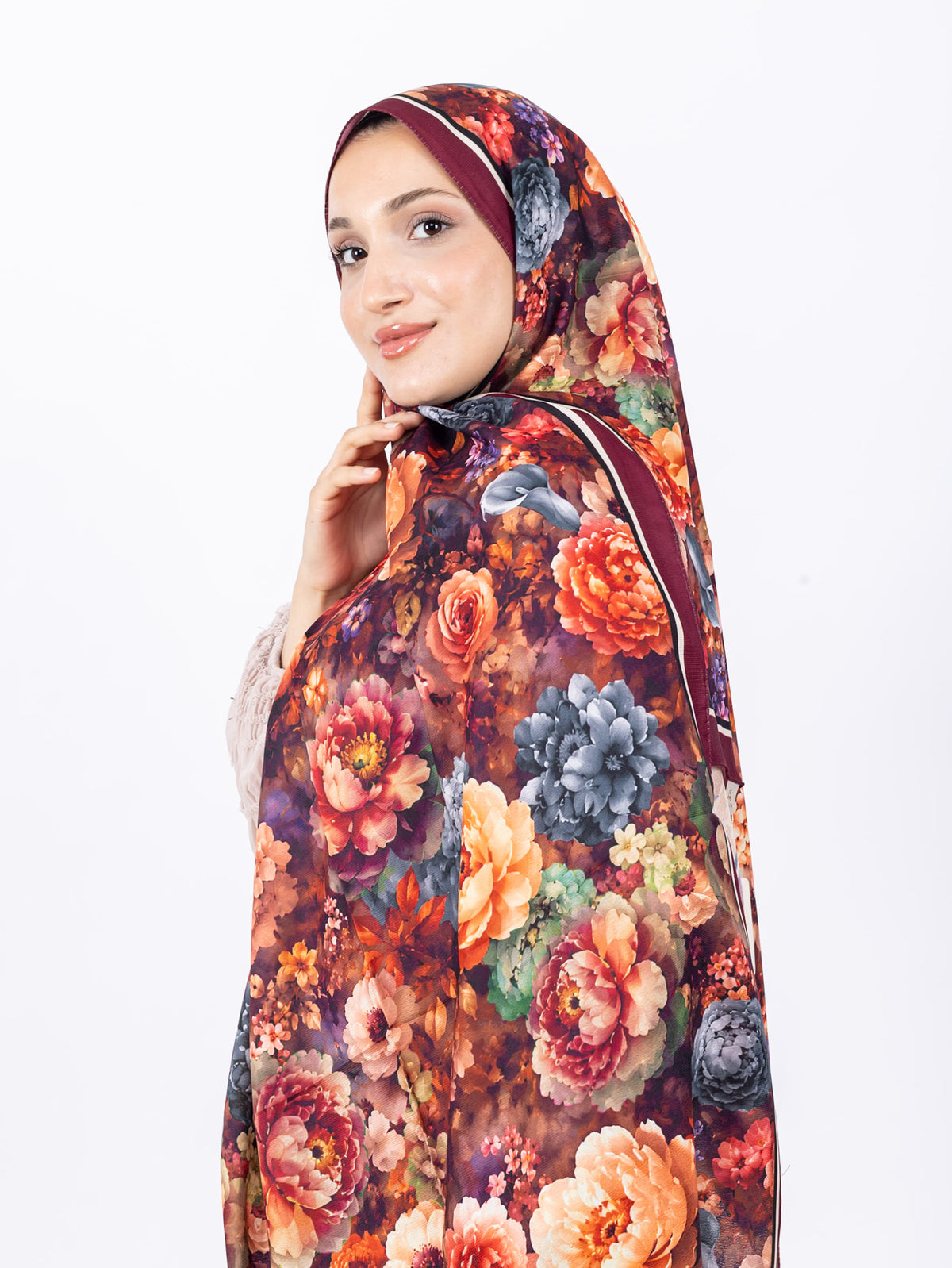 Micro Soft Şal D001 Bordo