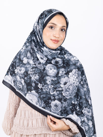 Mikro Soft Şal D001 Siyah-Gri