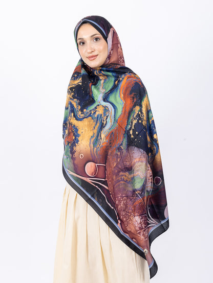 Mikro Soft Şal D010 Siyah-Mint