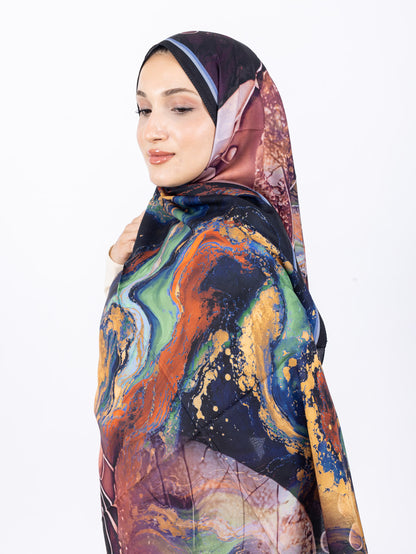 Mikro Soft Şal D010 Siyah-Mint