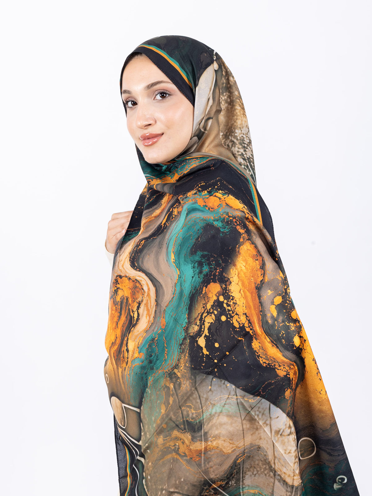 Mikro Soft Şal D010 Siyah-Gold