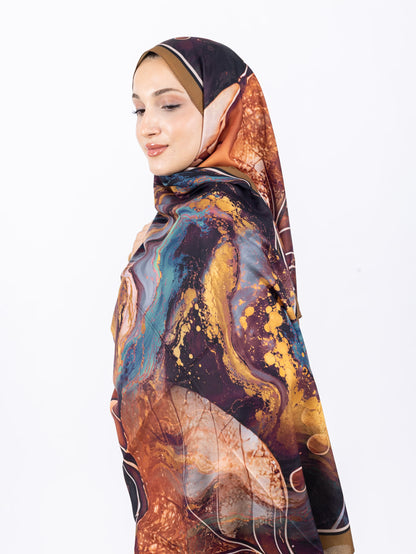 Mikro Soft Şal D010 Toprak