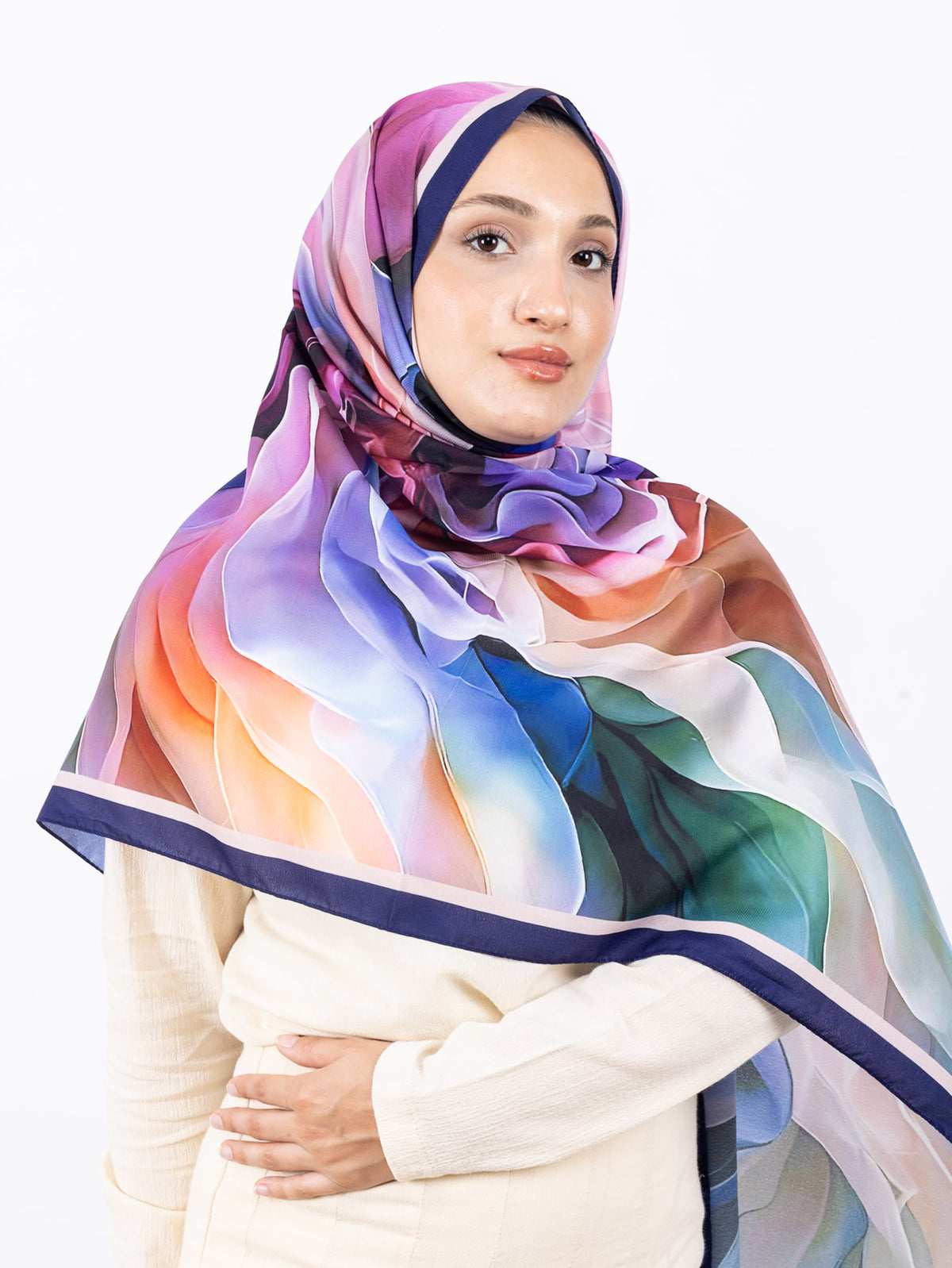 Mikro Soft Şal D007 Lacivert