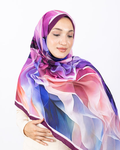 Mikro Soft Şal D007 Mürdüm