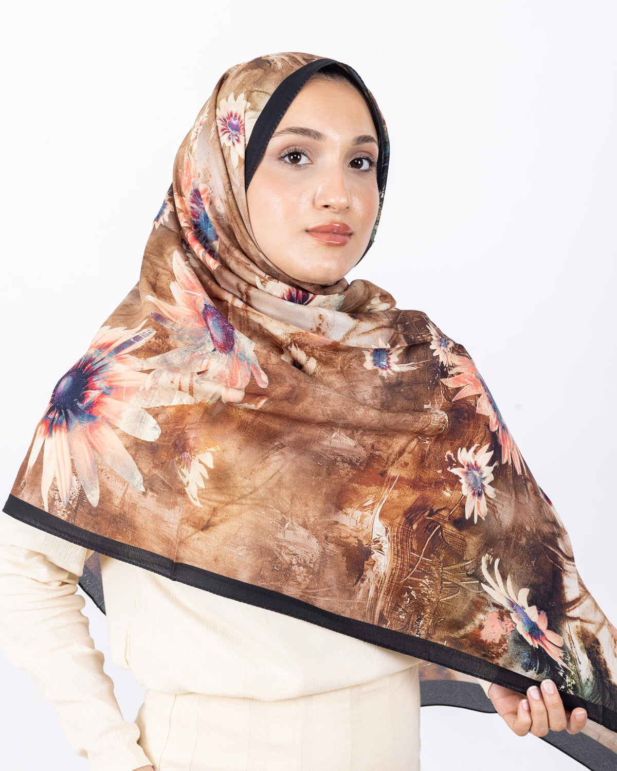 Mikro Soft Şal D002 Siyah-Kahve