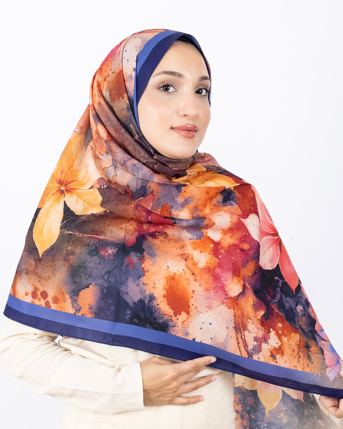 Mikro Soft Şal D013 Lacivert