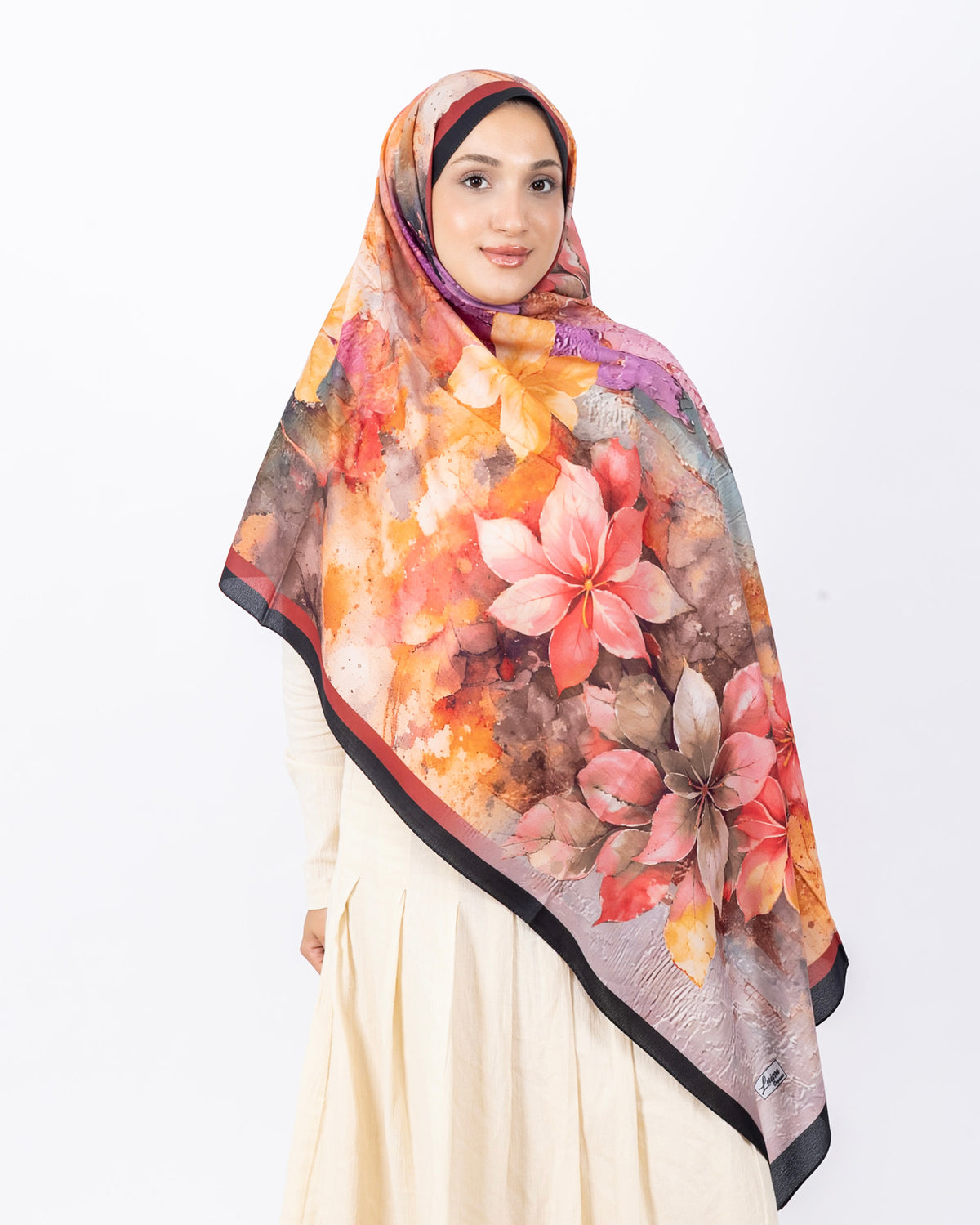 Mikro Soft Şal D013 Siyah-Bordo