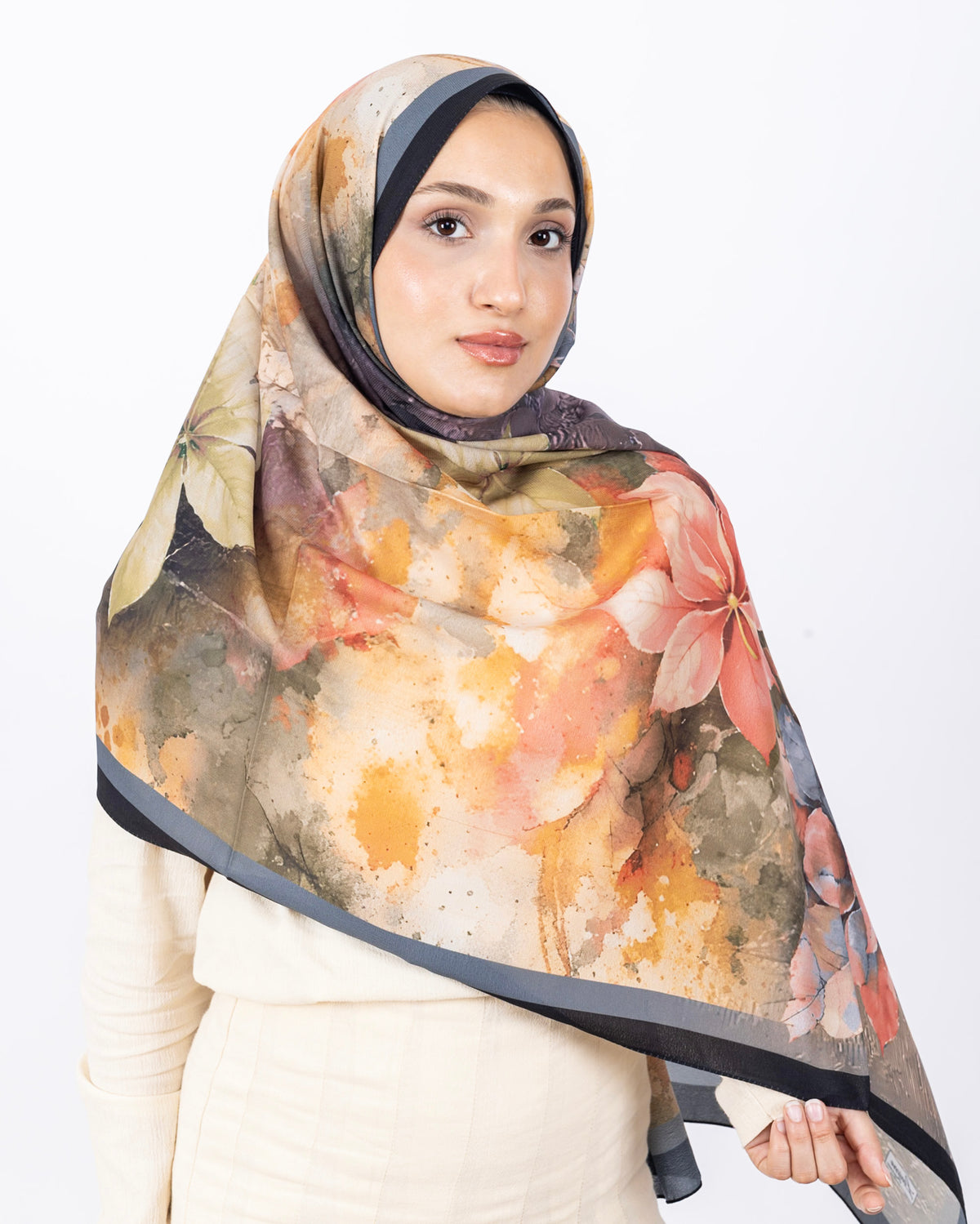 Mikro Soft Şal D013 Siyah-Gri