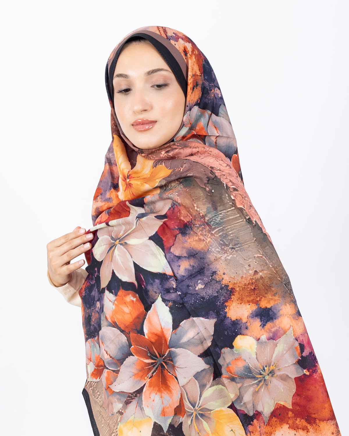 Mikro Soft Şal D013 Siyah-Kahve