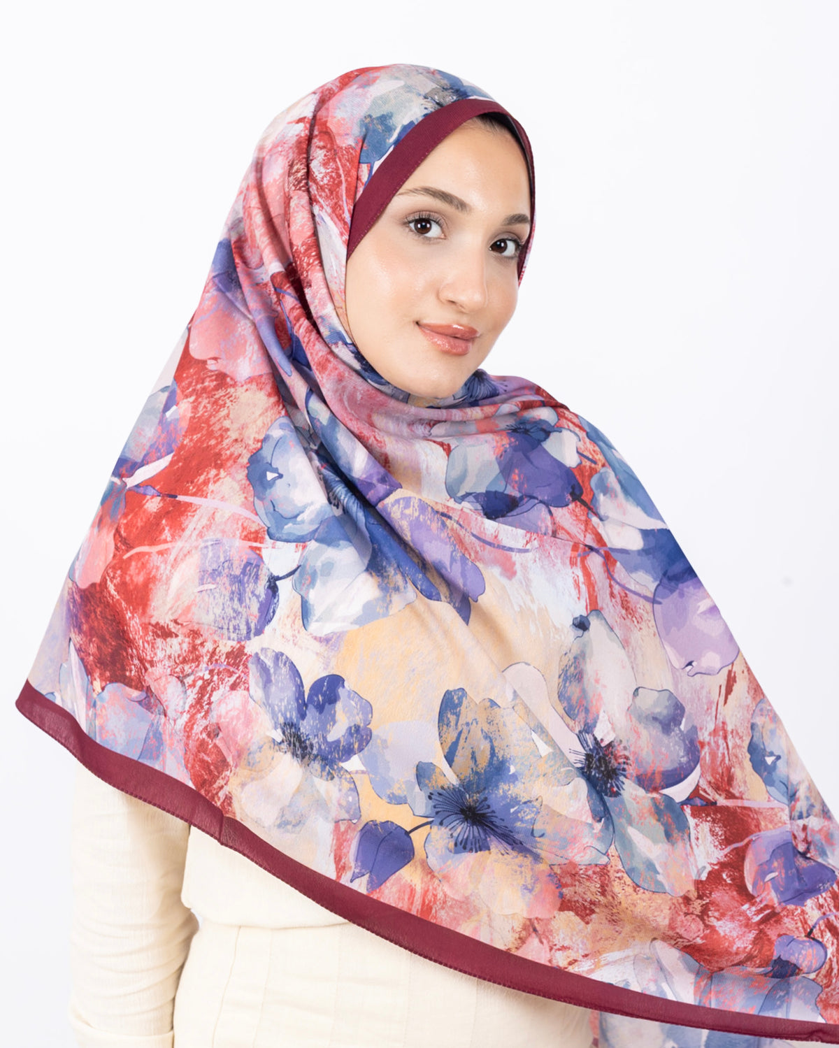 Mikro Soft Şal D015 Bordo