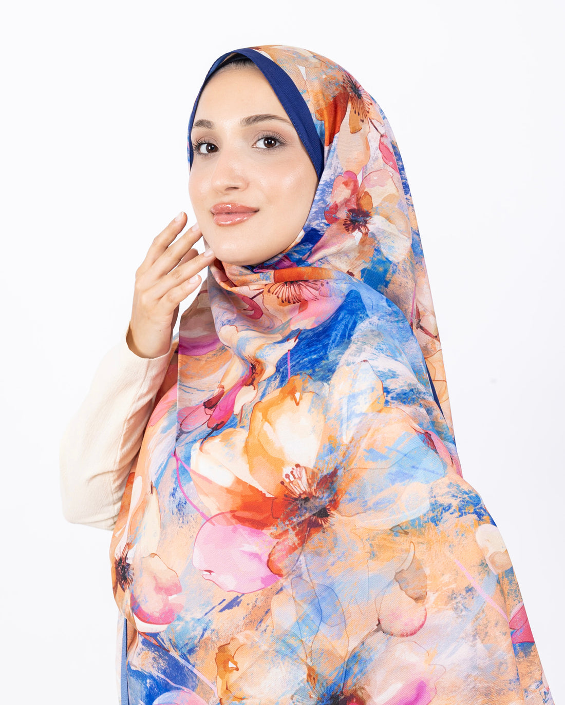 Mikro Soft Şal D015 Lacivert