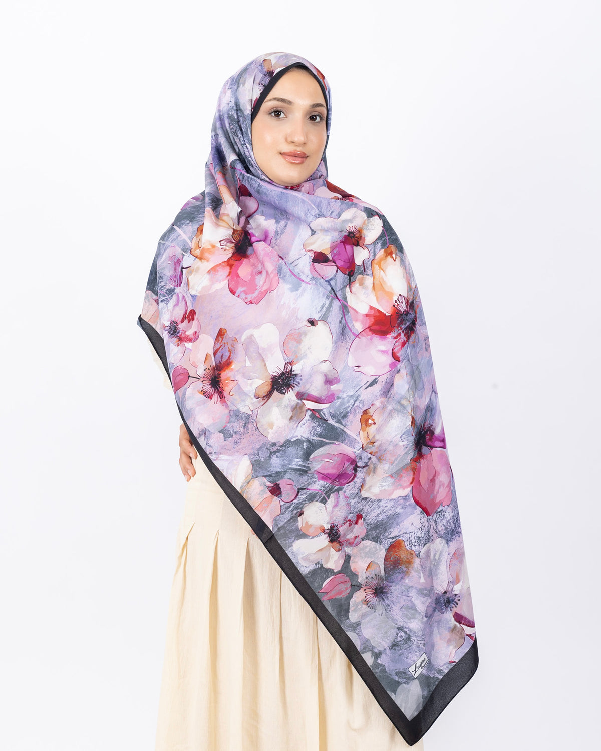 Mikro Soft Şal D015 Siyah-Gri