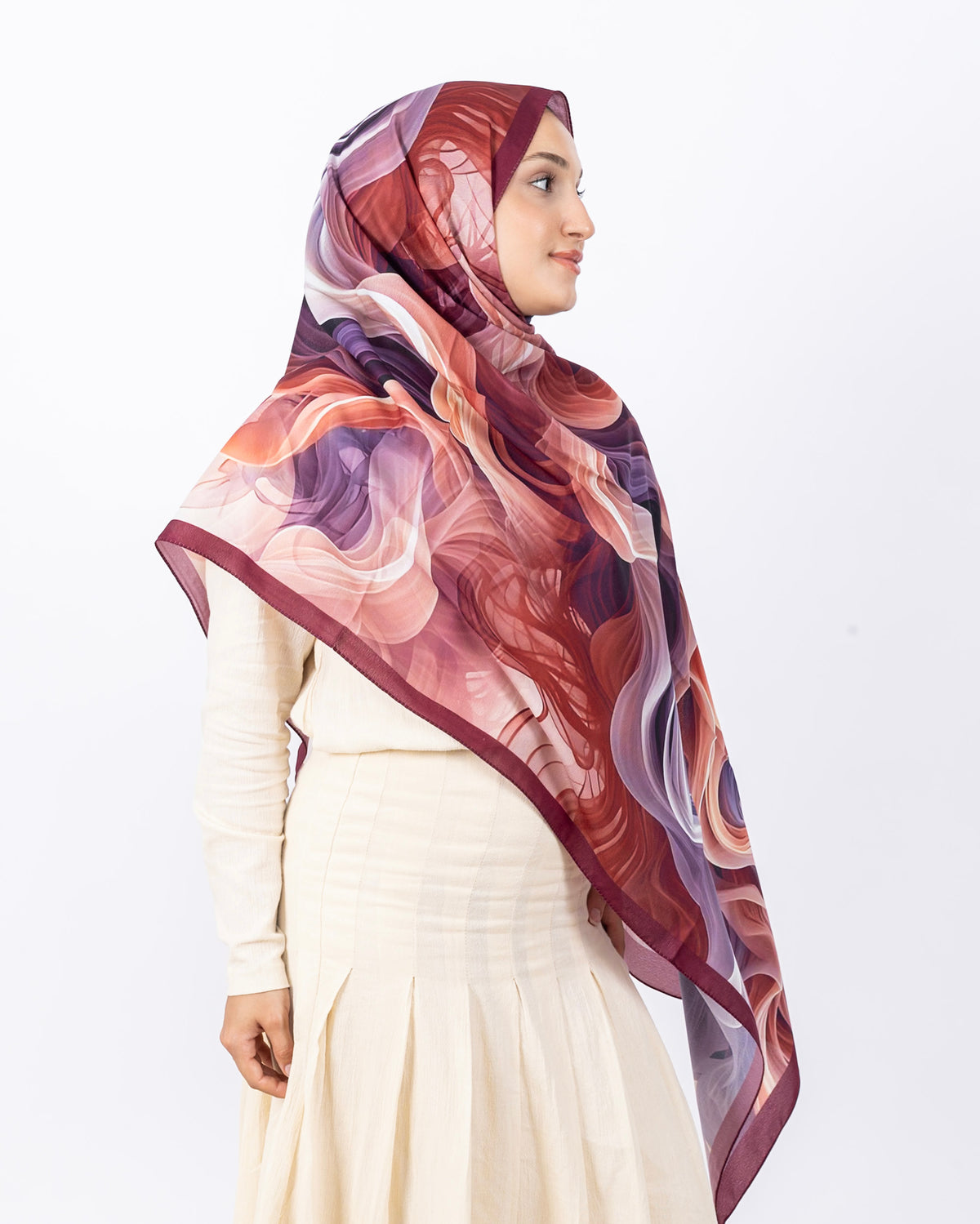 Mikro Soft Şal D012 Bordo