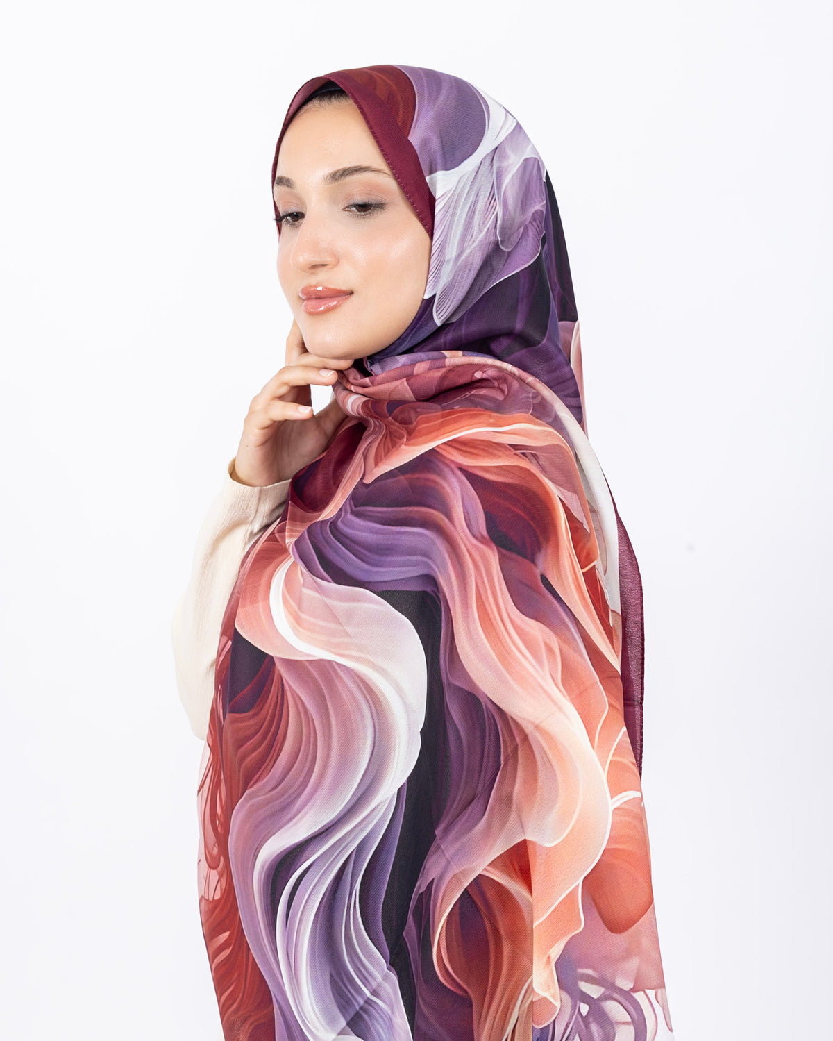 Mikro Soft Şal D012 Bordo