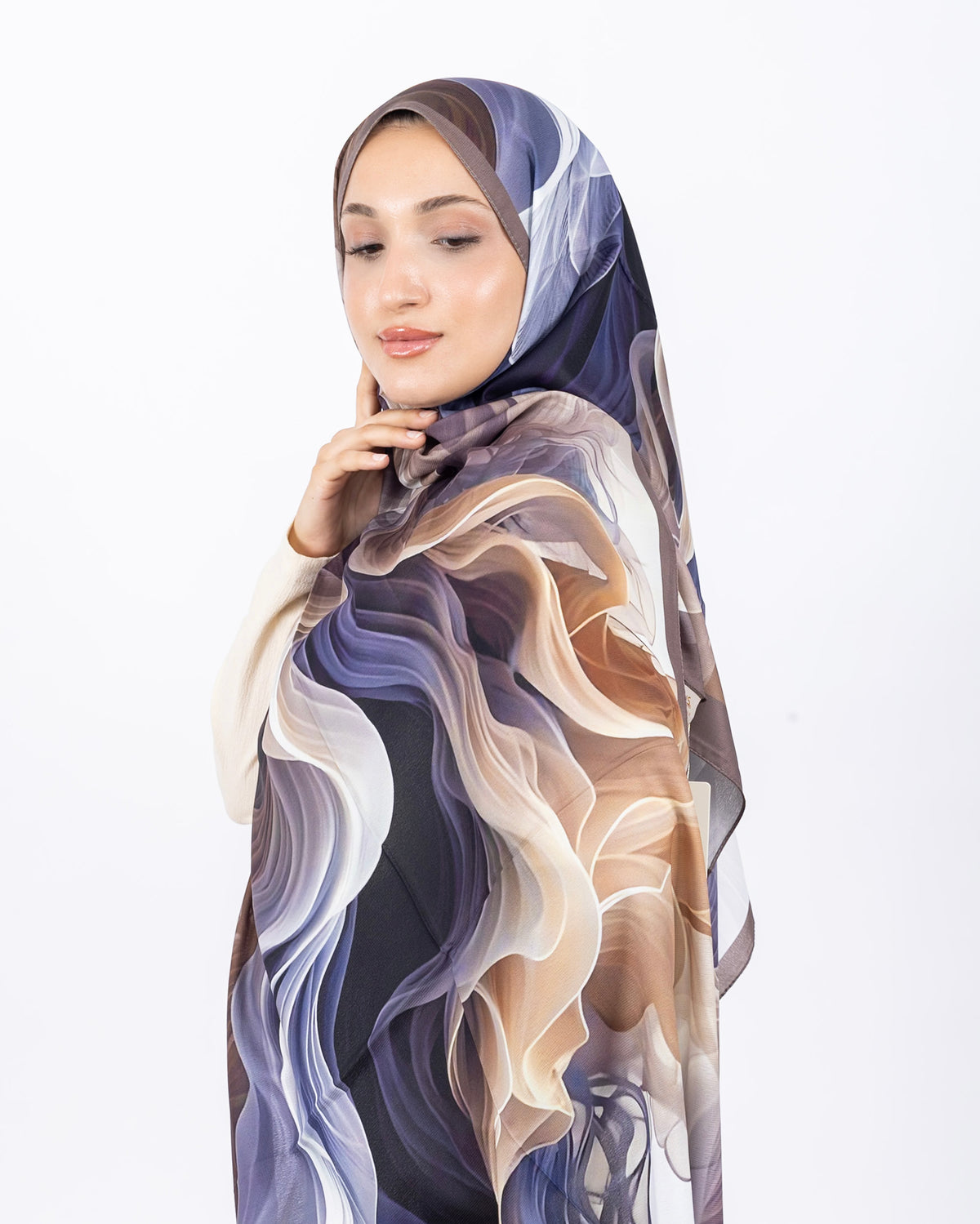 Mikro Soft Şal D012 Vizon-Lila