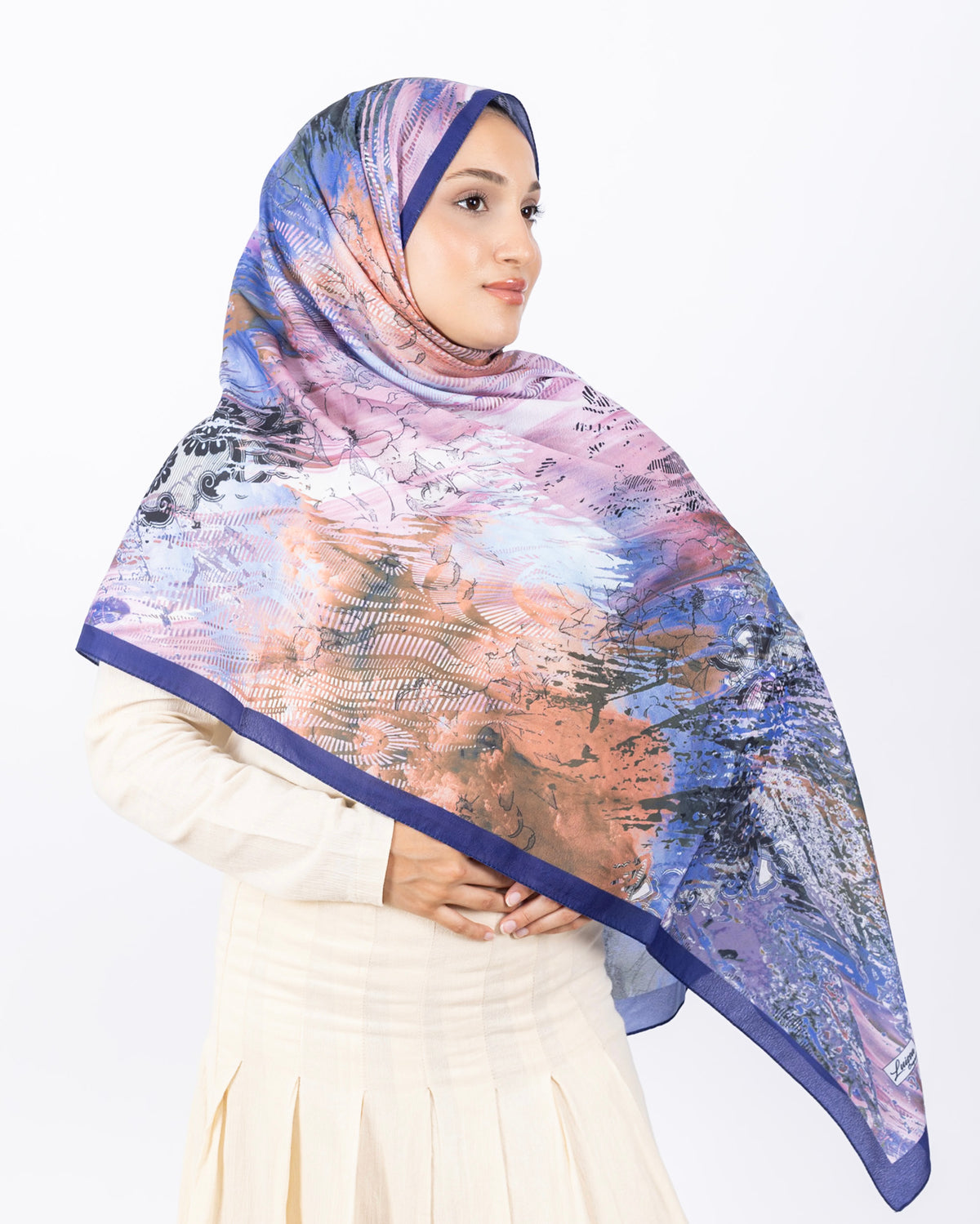 Mikro Soft Şal D016 İndigo