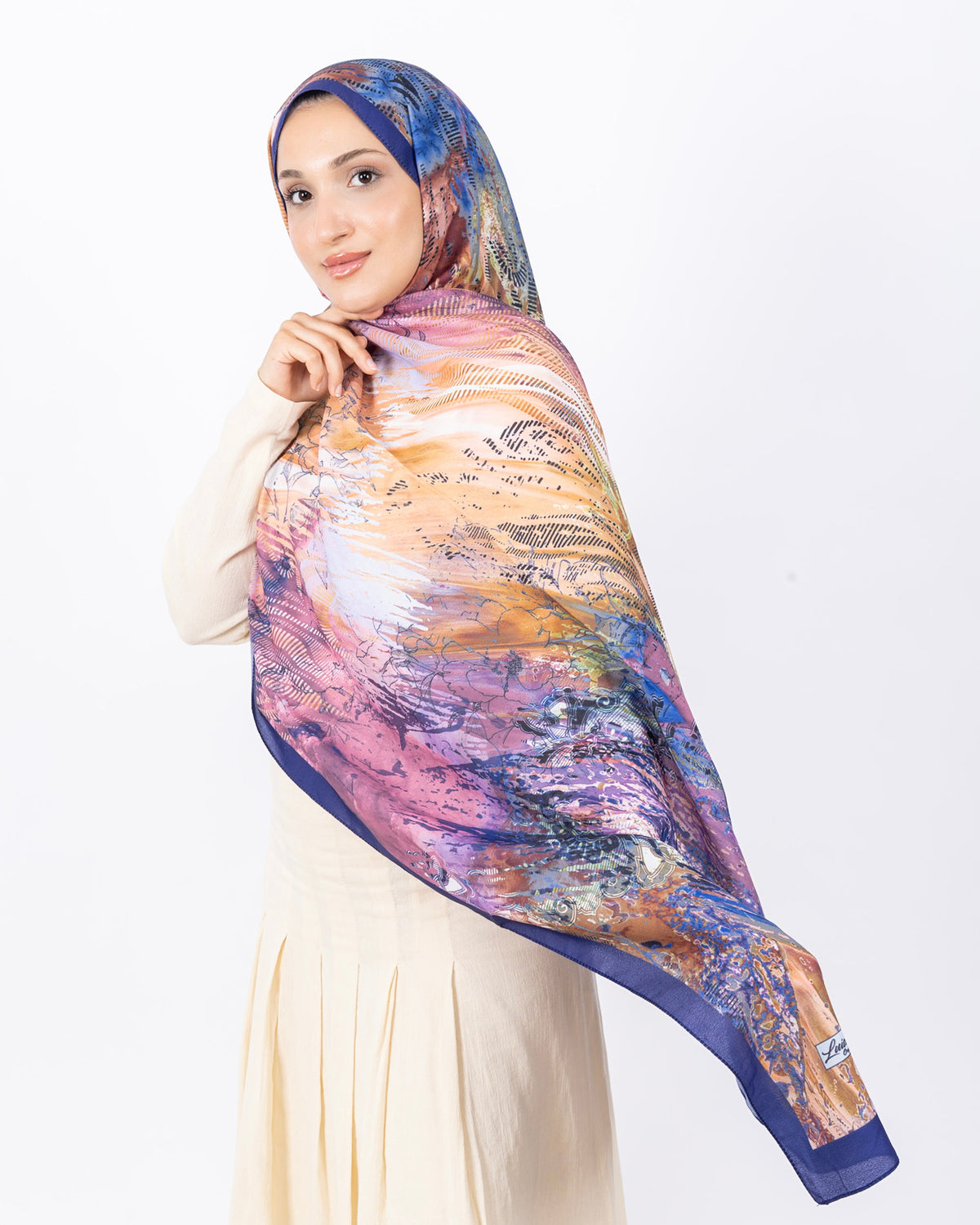 Mikro Soft Şal D016 Lacivert