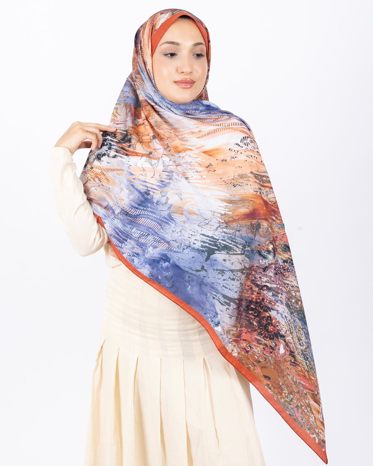 Mikro Soft Şal D016 Kiremit