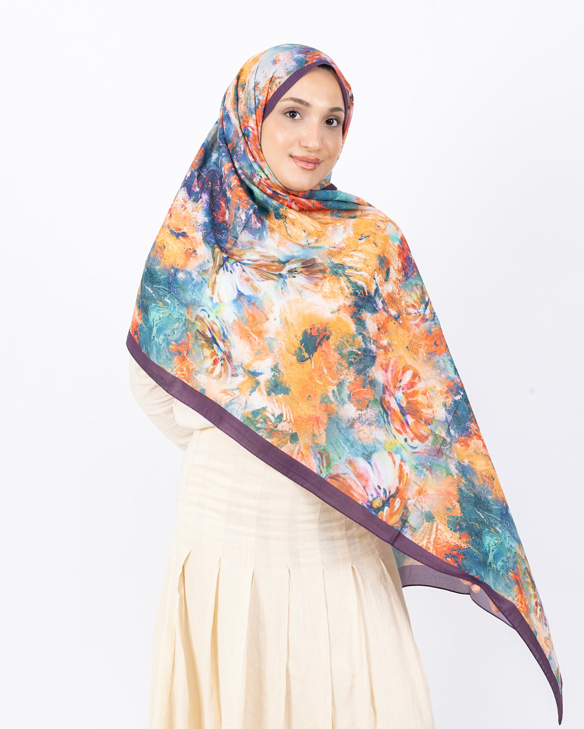 Mikro Soft Şal D014 Mürdüm
