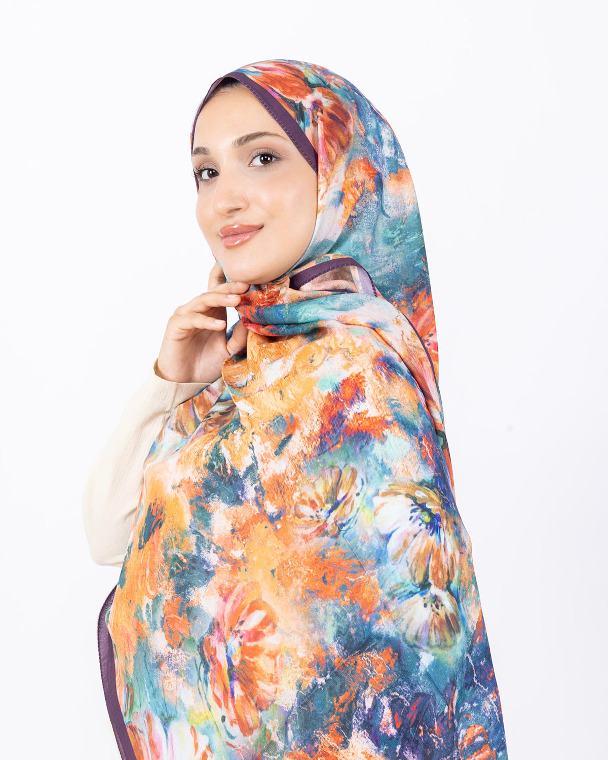 Mikro Soft Şal D014 Mürdüm