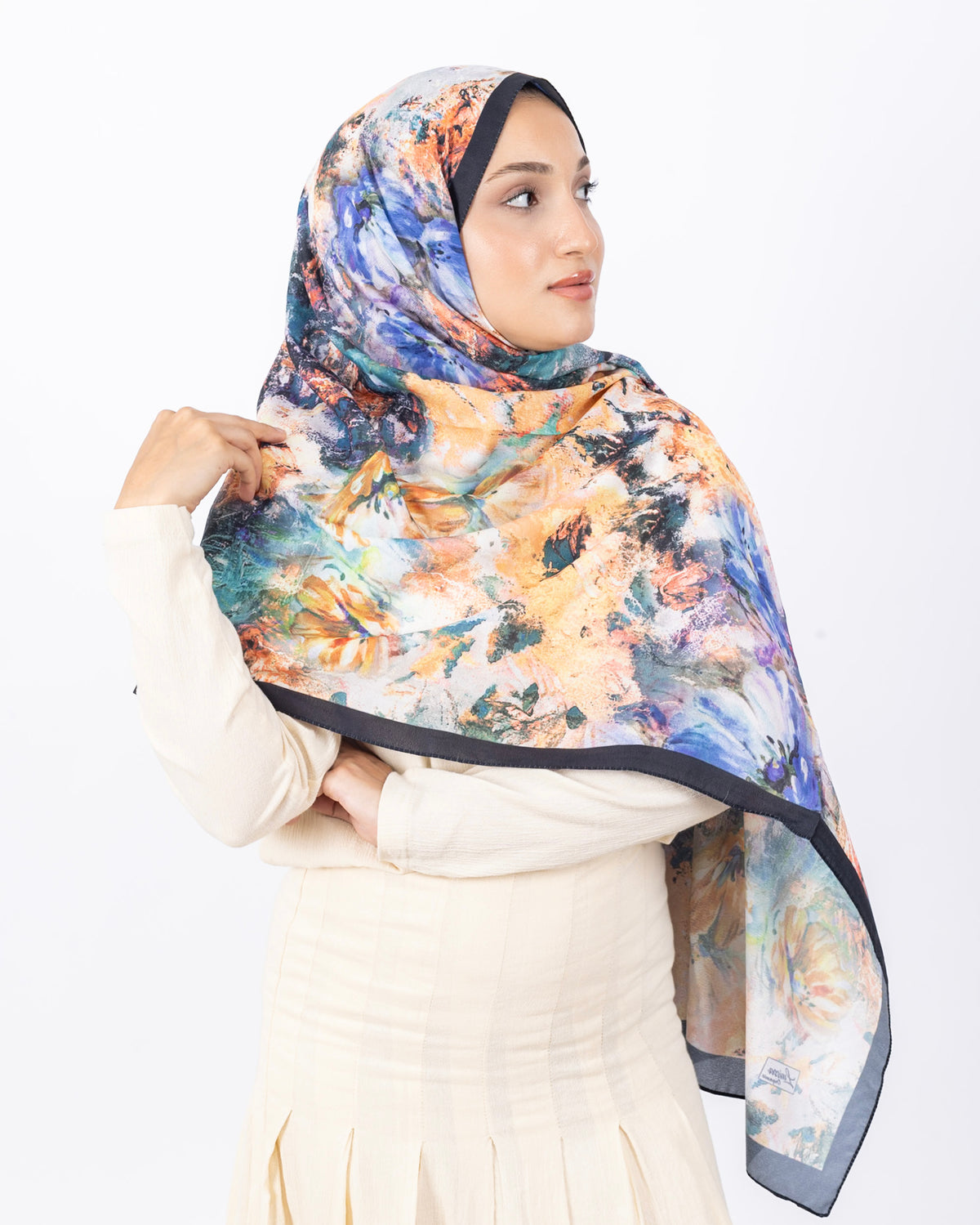 Mikro Soft Şal D014 Siyah-Lila