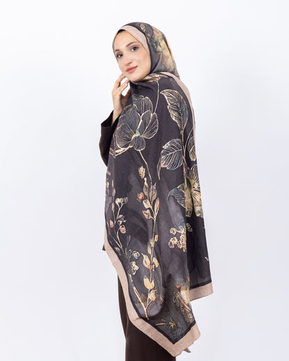 Mikro Bambu Kraş Şal D025 Bej