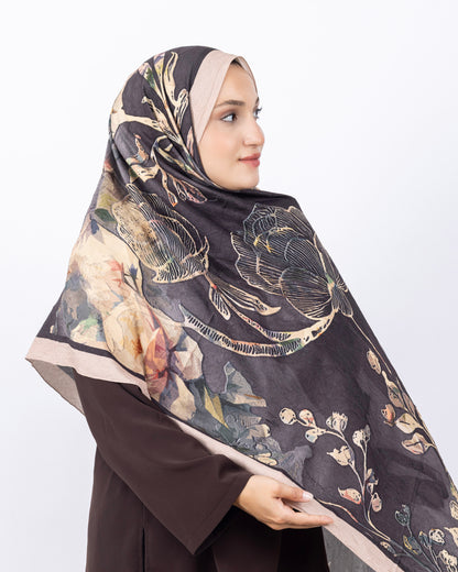 Mikro Bambu Kraş Şal D025 Bej